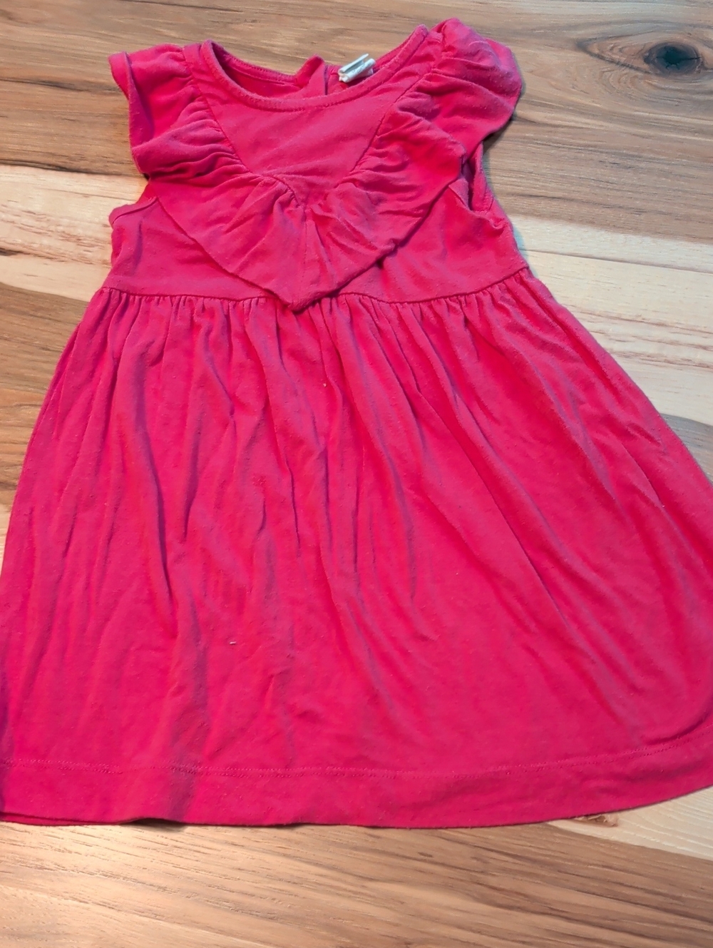 kate quinn Bright Pink Ruffle Heart Shift Dress